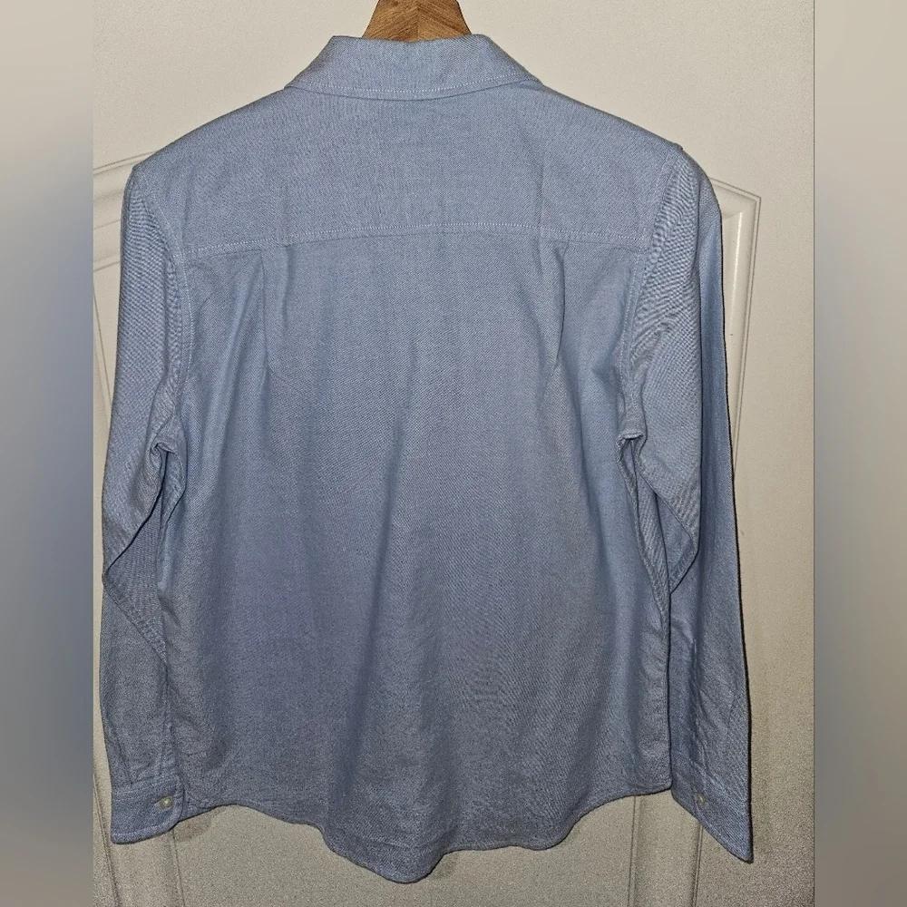 The Children's Place Oxford Blue Button Up Long Sleeve Shirt. Classic Style 14H